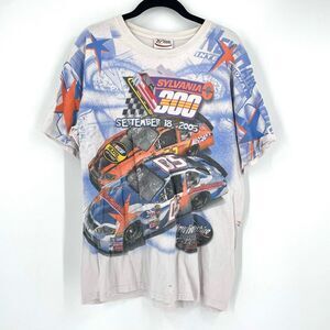 Chase‎ Men's Y2K Magic Mile Sylvania 300 All Over Graphic T-Shirt Size M NASCAR